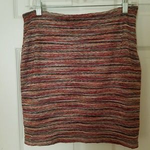 Colorful striped skirt